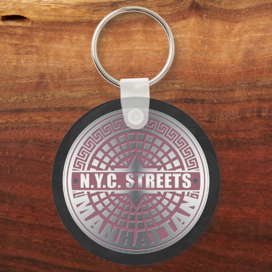 Manhole Covers Manhattan Sleutelhanger (Voorkant)