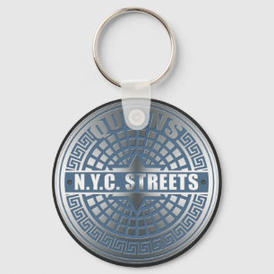 Manhole Covers Queens Sleutelhanger