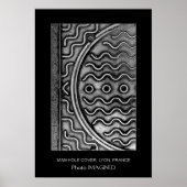 MANHOLE HOESJE, LYON, FRANKRIJK POSTER (Voorkant)