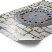 Manhole Hoesje, Praagse burcht, Tsjechië Foto Afdruk (Hoek)