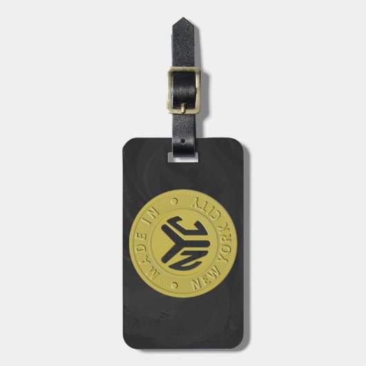 Manhole Staten Island Gray Bagagelabel (Voorkant verticaal)