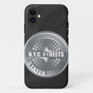 Manhole Staten Island Gray Case-Mate iPhone Case