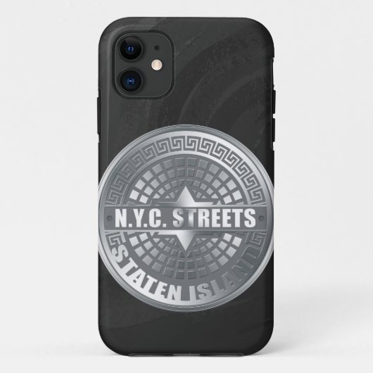Manhole Staten Island Gray Case-Mate iPhone Case (Achterkant)