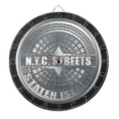 Manhole Staten Island Gray Dartbord (Voorkant)