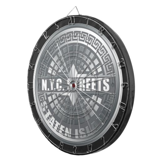 Manhole Staten Island Gray Dartbord (Voorkant Rechts)