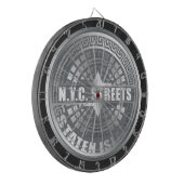 Manhole Staten Island Gray Dartbord (Voorkant Links)
