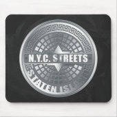 Manhole Staten Island Gray Muismat (Voorkant)