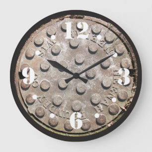 Manholedeksel Wandklok