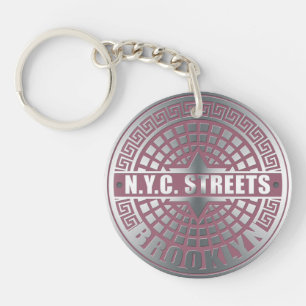 Manholedeksels Brooklyn Sleutelhanger