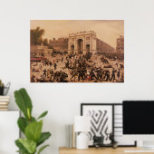 Manhood Suffrage Riots in Hyde Park, 1866 Poster (Thuiskantoor)