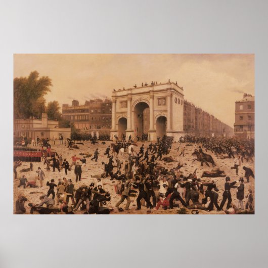 Manhood Suffrage Riots in Hyde Park, 1866 Poster (Voorkant)