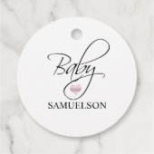 MANI Bedankt Baby shower Nail Poolse mest Bedankjes Labels (Achterkant)