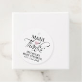 MANI Bedankt Baby shower Nail Poolse mest Bedankjes Labels (In situ)