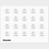 MANI Bedankt Bridal Baby shower Nail Pools Ronde Sticker (Vel)