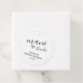 Mani Bedankt Bruidsbruiloft Nagellak Bedankjes Labels (In situ)
