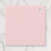 Mani Bedankt Eenvoudig roze en grijs Vrijgezellenf Bedankjes Labels (Achterkant)