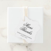 Mani Bedankt Elegante Calligrafie Bruidscadeau Bedankjes Labels (In situ)