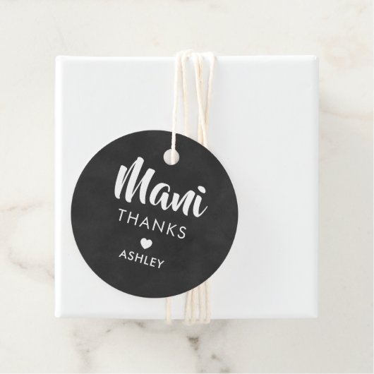 Mani Bedankt Label, Manicure Kit Gift Label, krijt Bedankjes Labels (In situ)