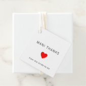 Mani Bedankt Modern Minimalistische Bruidsdouche Bedankjes Labels (In situ)