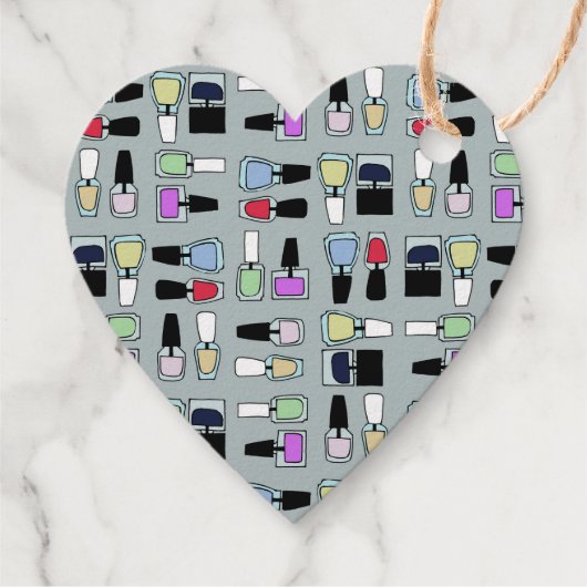 Mani bedankt nagellak patroon goud bedankjes labels (Achterkant)