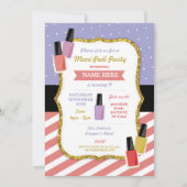 Mani Pedi Beauty Spa Birthday Party Pamper Pools Kaart (Voorkant)