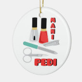 Mani Pedi Keramisch Ornament (Links)