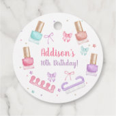 Mani-Pedi Party Manicure Pedicure Nail Polish Bedankjes Labels (Achterkant)