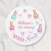 Mani-Pedi Party Manicure Pedicure Nail Polish Bedankjes Labels (Voorkant)