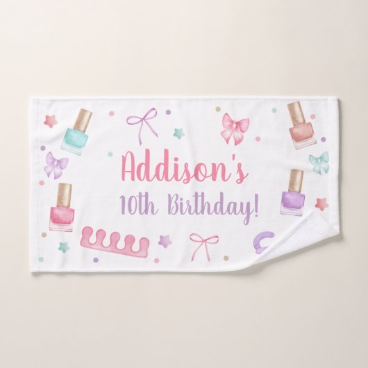 Mani-Pedi Party Manicure Pedicure Nail Polish Handdoek (Handdoek)