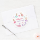 Mani-Pedi Party Manicure Pedicure Nail Polish Ronde Sticker (Envelop)