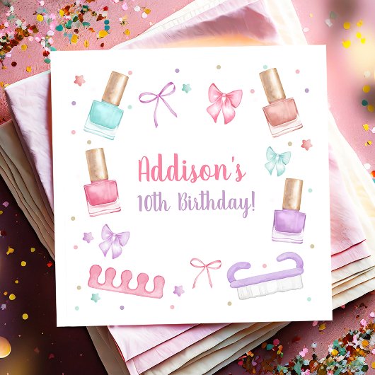 Mani-Pedi Party Manicure Pedicure Nail Polish Servet