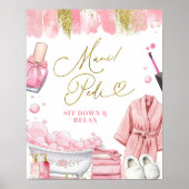 Mani Pedi Spa Feest Bord Poster (Voorkant)