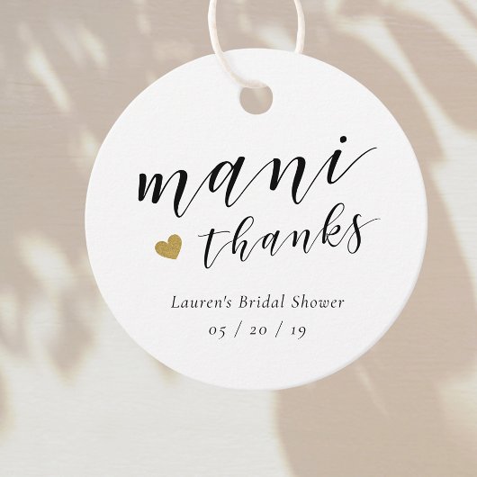 Mani Thanks Bruidsfeest Nagellak Bedankjes Labels