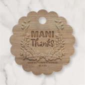 Mani Thanks - Rustieke Dank Je Bedankjes Labels (Achterkant)