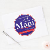 Mani voor het Congres Ronde Sticker (Envelop)