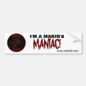 Maniac-bumpersticker Bumpersticker (Voorkant)