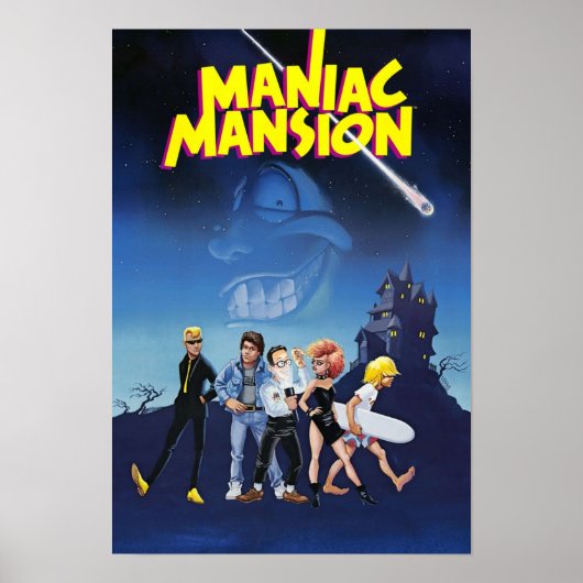 Maniac Mansion Poster (Voorkant)