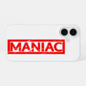 Maniac Stamp iPhone 16 Hoesje (Achterkant horizontaal)