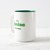 Maniac uit Maine Tweekleurige Koffiemok (Voorkant links)