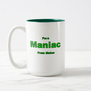 Maniac uit Maine Tweekleurige Koffiemok
