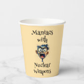 Maniacs Papieren Bekertje Bekers (Achterkant)