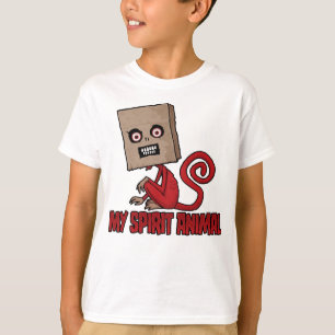 Maniakale Gemaskerde Apen Spirituele Dier T-shirt