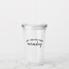 Manic Momday | Busy Mam Modern Moederdag Pun Acryl Drinkbeker