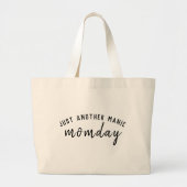 Manic Momday | Busy Mam Modern Moederdag Pun Grote Tote Bag (Voorkant)