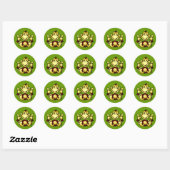 Manic Monkey Ronde Sticker (Vel)