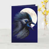 Manic Raven met Moon Kaart (Gele Bloem)