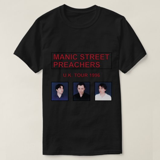 Manic Street Preachers Uk 1996 T-Shirt (Design voorkant)