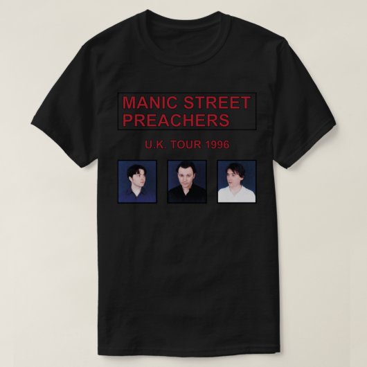Manic Street Preachers Uk 1996 T-Shirt (Design voorkant)