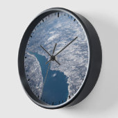 Manicouagan krater en de St. Lawrence rivier (Hoek)