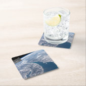 Manicouagan krater en de St. Lawrence rivier Kartonnen Onderzetters (Insitu)